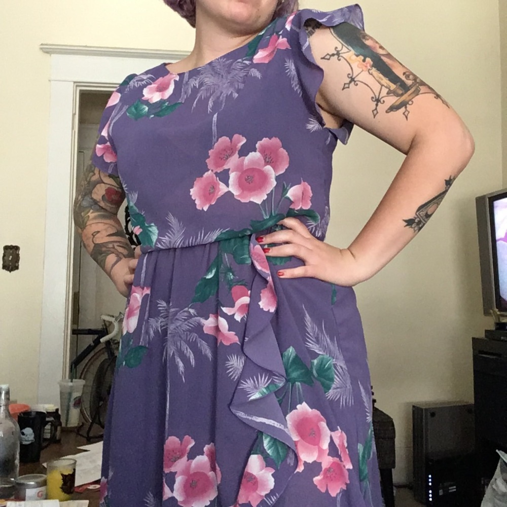 Vintage 80’s floral dress - Picture 2 of 6